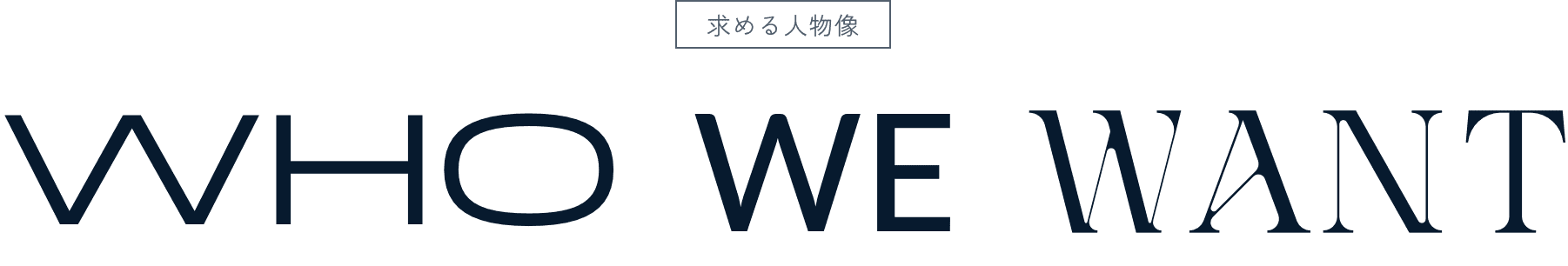 求める人物像